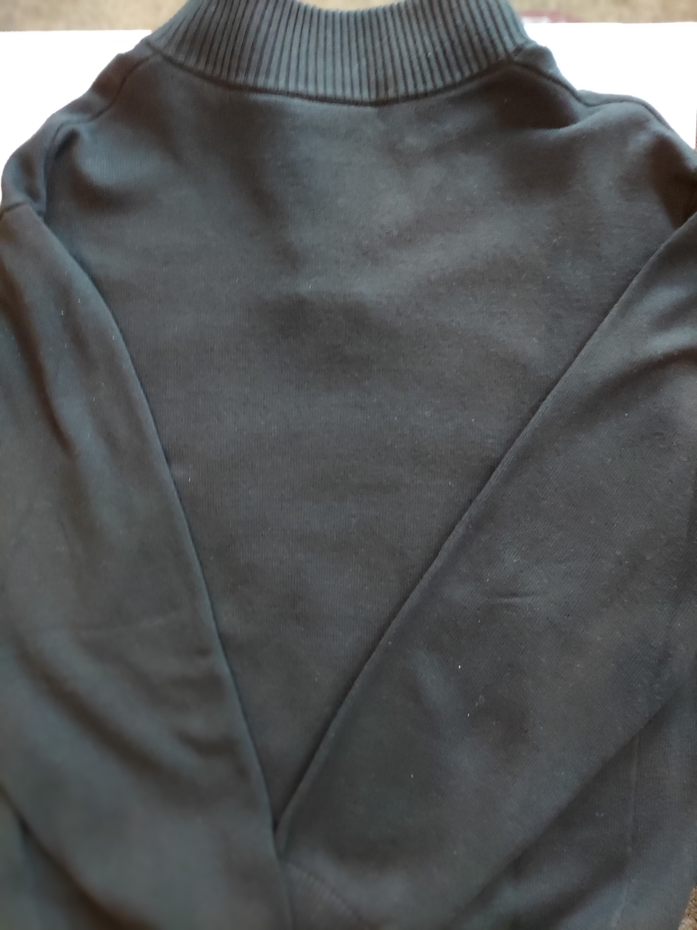 Harley-Davidson Black Sweater with Red Lettering Zip Neck - Picture 2 of 2